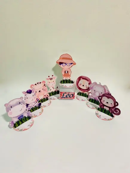 Aplique Safari 3d Aquarela
