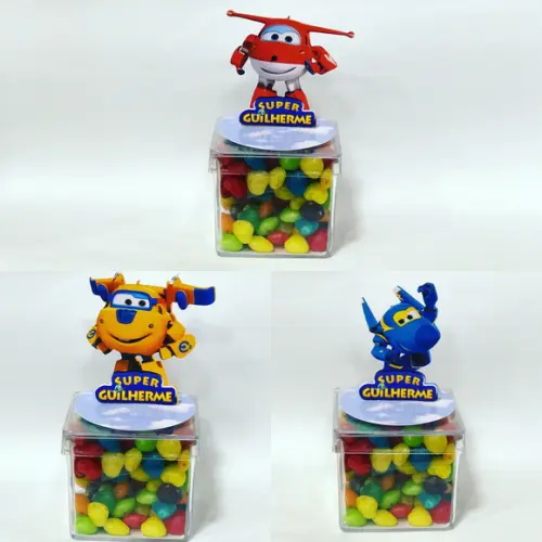 Aplique Super Wings 3D - 7cm