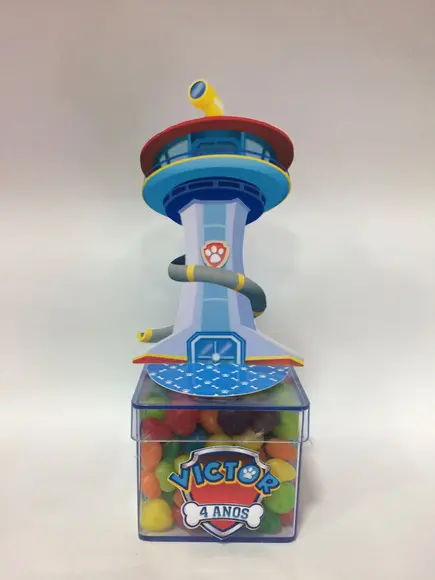 Aplique Torre Patrulha Canina - 9,5 cm