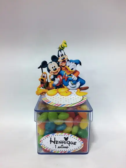 Aplique Turma do Mickey 3d - com Nome
