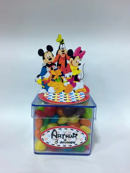 Aplique Turma do Mickey 3d - com Nome