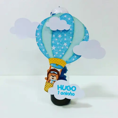 Aplique Ursinho Baloeiro para tubete