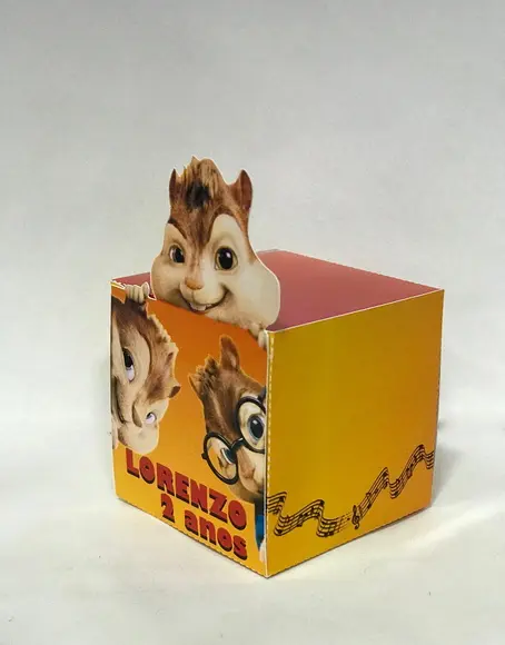 Caixa Alvin e os Esquilos - cubo