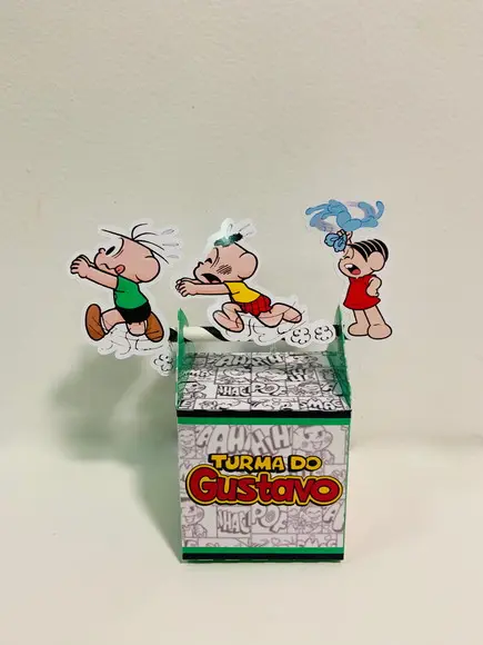 Caixa Canudo Turma Da Mônica