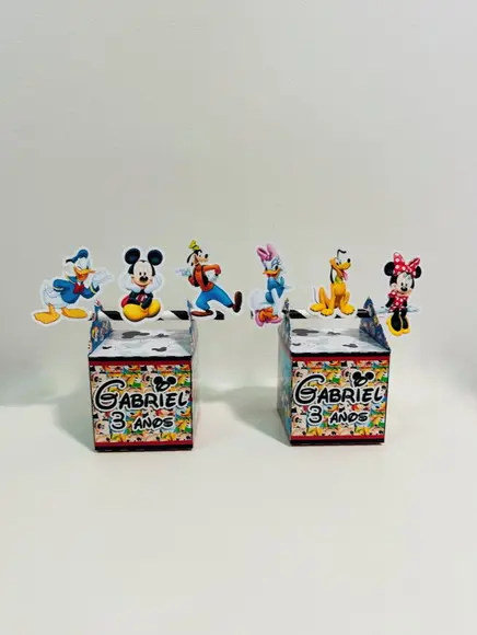 Caixa Canudo Turma do Mickey