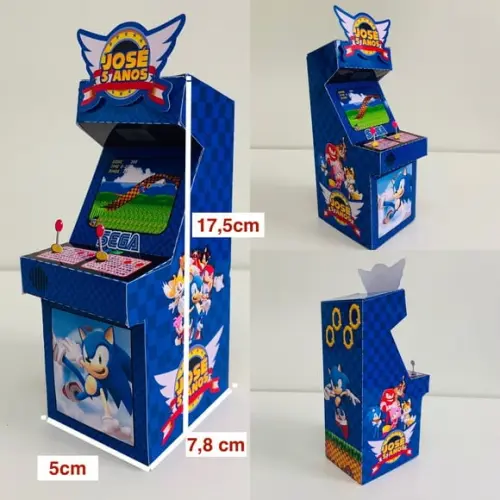 Caixa Fliperama Sonic