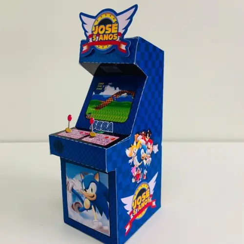 Caixa Fliperama Sonic