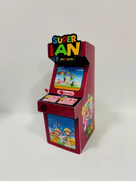 Caixa Fliperama Super Mario