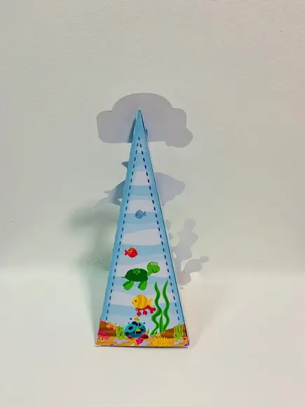 Caixa Triangular Fundo do Mar