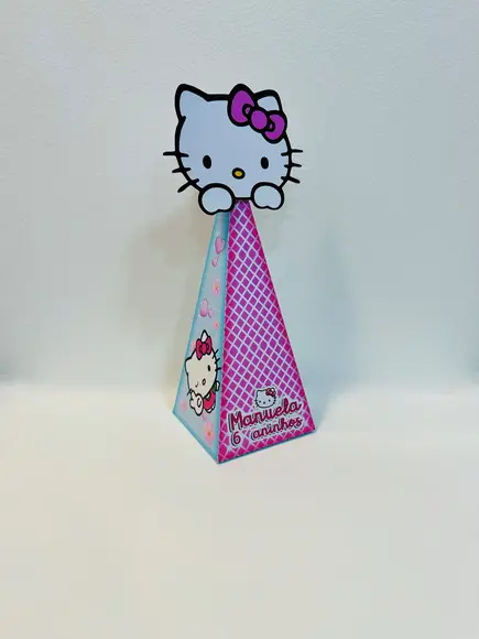 Caixa Triangular Hello Kitty