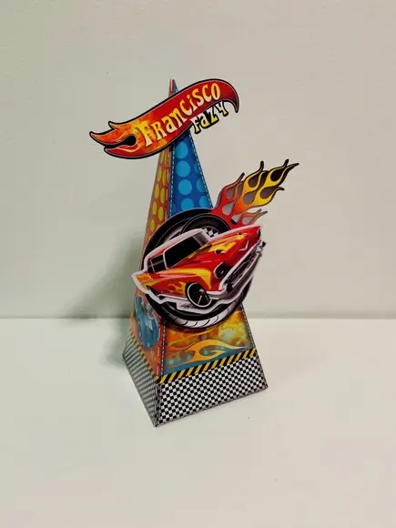 Caixa Triangular Hot Wheels