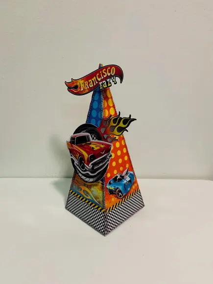 Caixa Triangular Hot Wheels