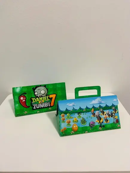Caixa Triangular Plants Vs Zombies