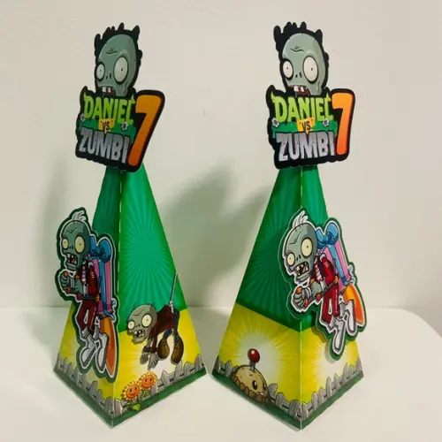 Caixa Triangular Plants Vs Zombies 2