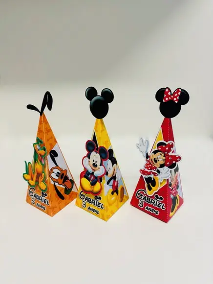 Caixa Triangular Turma do Mickey