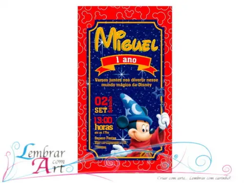 Convite Digital Mickey