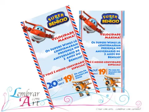 Convite Digital Super Wings