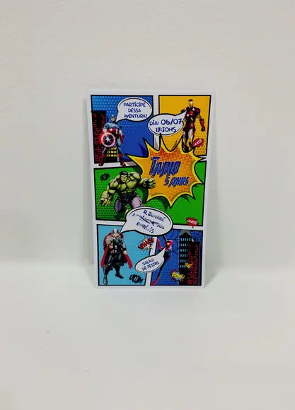Convite Super Heróis