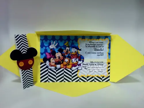 Convite Turma do Mickey