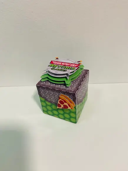Cubo Com Tampa Tartarugas Ninja