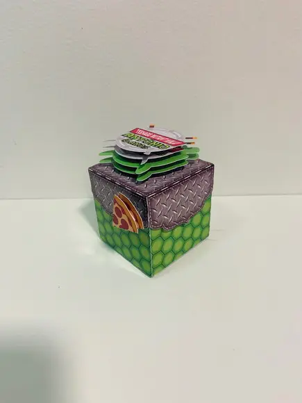 Cubo Com Tampa Tartarugas Ninja