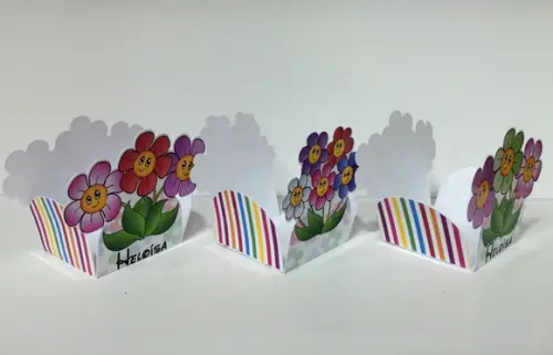 Forminha de doces Jardim de Bonecas