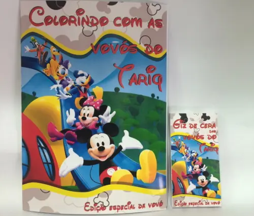 Kit Colorir Turma do Mickey