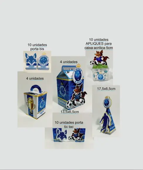 Kit Festa Cruzeiro 42 Itens