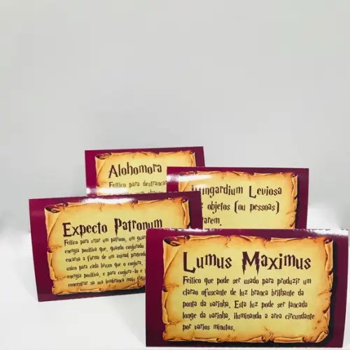 Placas de Mesa Harry Potter