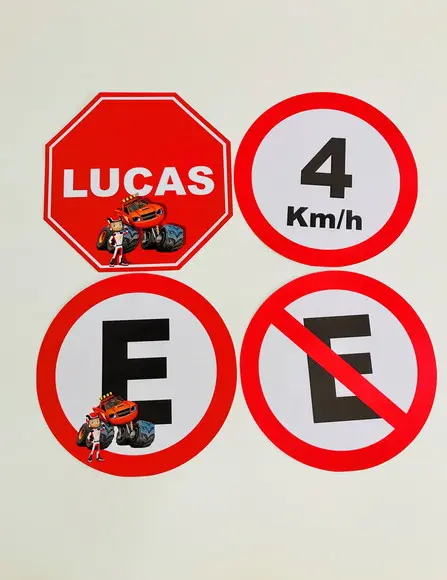 Placas de Trânsito 25cm