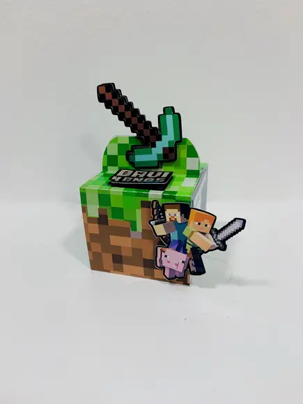 Porta Caixa Acrílica Minecraft