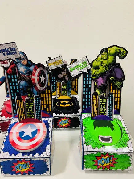Porta Latinha Super Heróis
