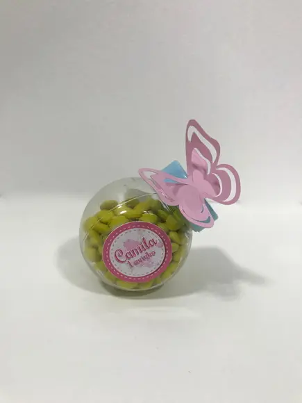 Rótulo para Baleirinho Floral com Borboleta