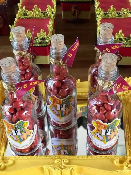Rótulo para Garrafinha com tag Harry Potter