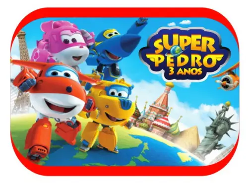 Rótulo Para Marmitinha Super Wings