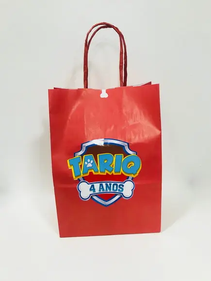 Rótulo para Sacolinha Patrulha Canina
