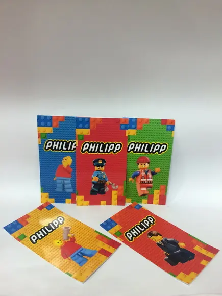 Rótulo para tubete Lego