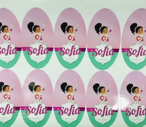 Rótulo para tubete Princesa Nella