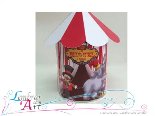 Rótulos Lata de Leite Tenda Circo 400g