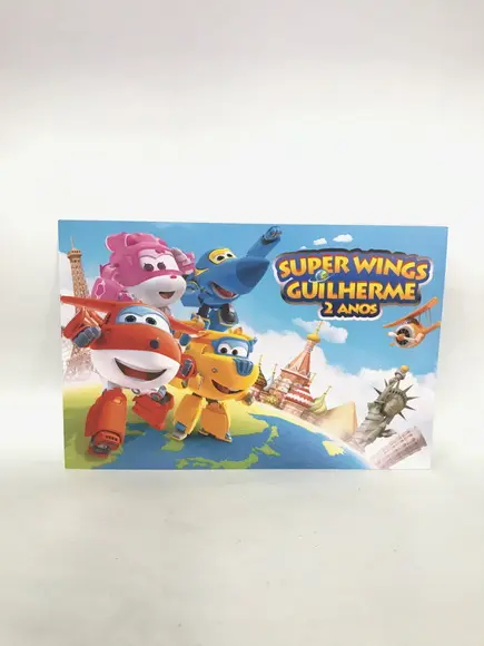 Rótulo Super wings - Maletinha