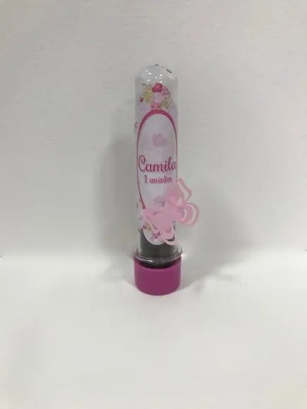 Rótulos para tubetes Floral com Borboleta