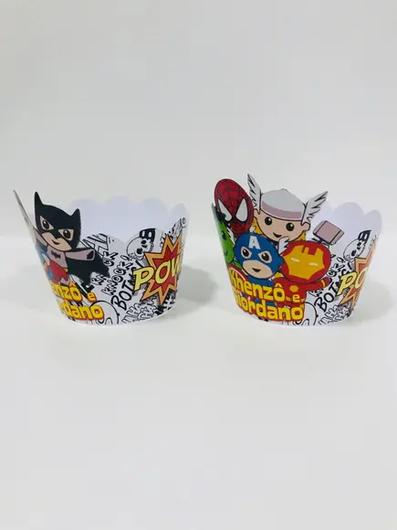 Saia Cup Cake Super Heróis