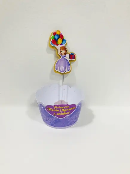 Saia para cup cake Princesa Sofia