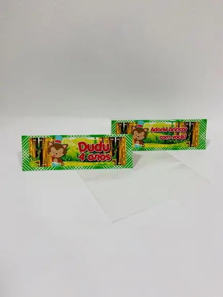 Solapa para saquinho de bala Lobo Mau