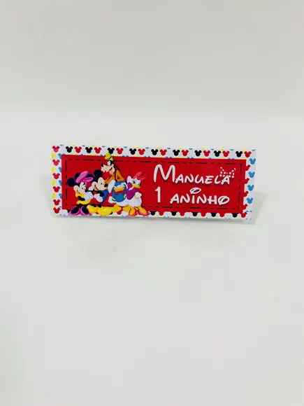 Solapa para saquinho de bala Turma do Mickey