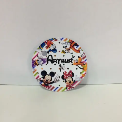 Tag de Agradecimento Turma do Mickey
