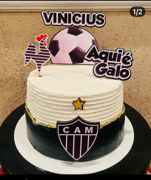 Topo de bolo Atlético Mineiro