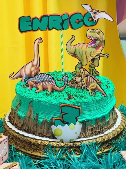 Topo de bolo Dinossauro - 2