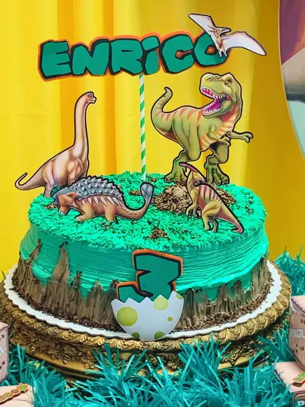 Topo de bolo Dinossauro - 2