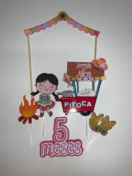 Topo de bolo Festa Junina